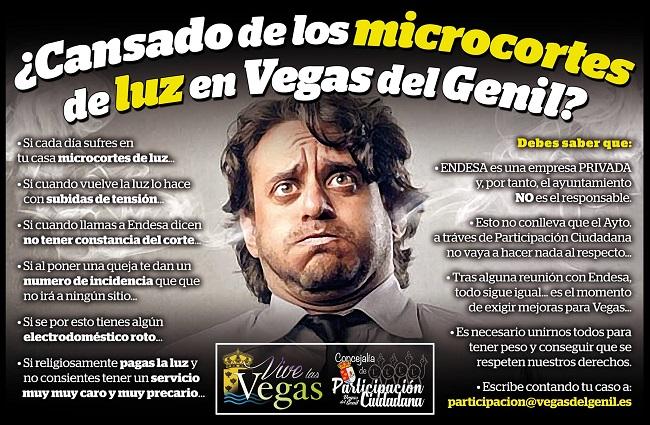 Cartel de la campaña para recopilar información sobre los microcortes de luz. Cartel de la campaña para recopilar información sobre los microcortes de luz.