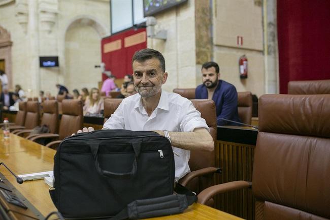 Antonio Maíllo, en el Parlamento. Antonio Maíllo, en el Parlamento.