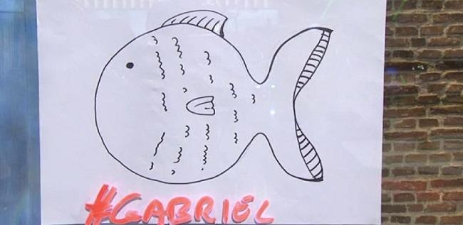 Dibujo de un 'pescaito', que se popularizaron en la búsqueda de Gabriel.