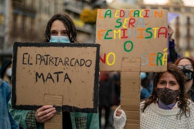 Imagen de una manifestacíon del 25N en Granada.