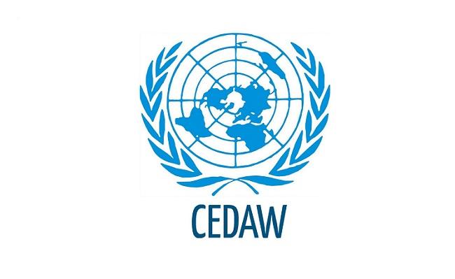 Logo del CEDAW (Comité para la Eliminación de la Discriminación Contra la Mujer, por sus siglas en inglés) de Naciones Unidas.