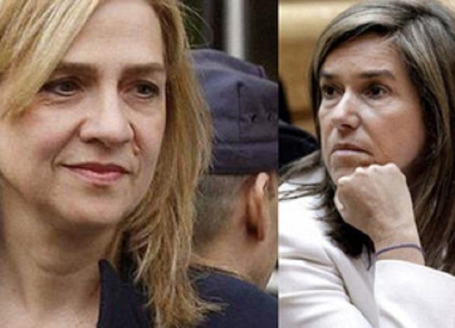 La Infanta Cristina y Ana Mato.