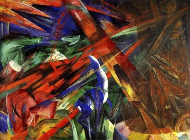 'El destino de los animales' (1913). Franz Marc.