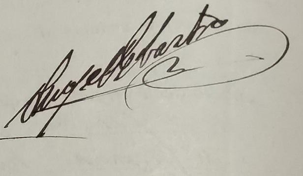 Firma de Ángel González Lastra.