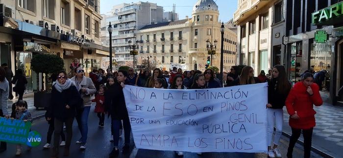 Imagen de la multitudinaria movilización de este jueves.