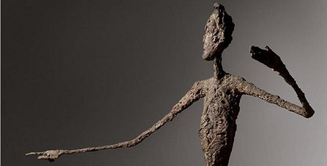 L'homme au doigt" (1947), de Alberto Giacometti.