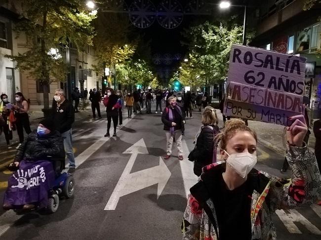 Imagen de la última manifestación del 25N en Granada.