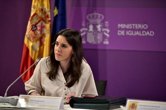 La ministra de Igualdad, Irene Montero.