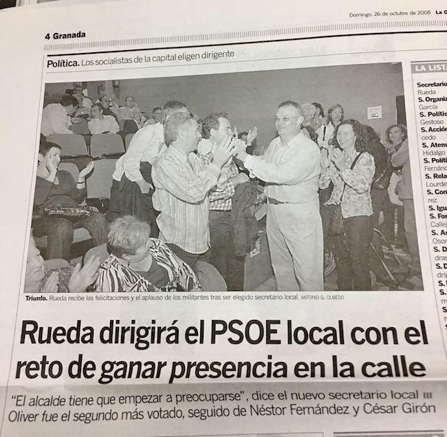 Un recorte de periódico para comparar.