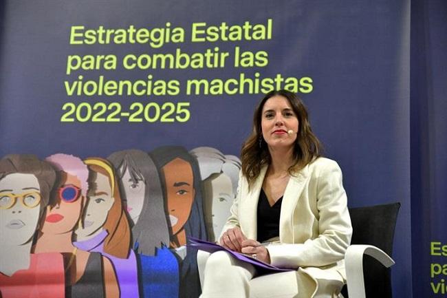 Irene Montero, minisra de Igualdad.