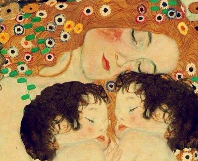 'Madre e hijos' (1905) Gustav Klimt.