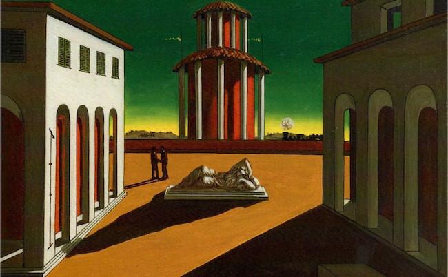 'La piazza', de Giorgio de Chirico.