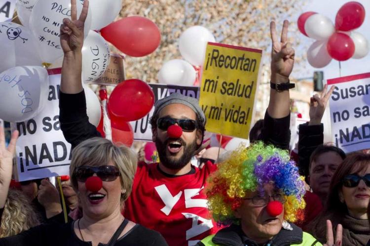 El doctor Candel, en la multitudinaria manifestación del domingo pasado.