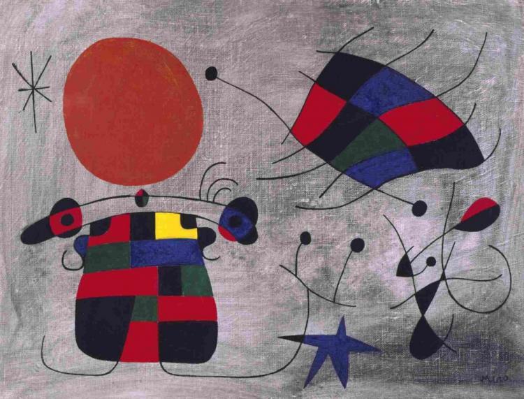 'La Sonrisa de Alas Flameantes', de Miró.