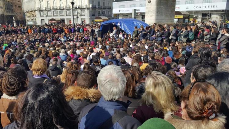 Manifestación el domingo en Madrid para reclamar empleo y salario dignos.