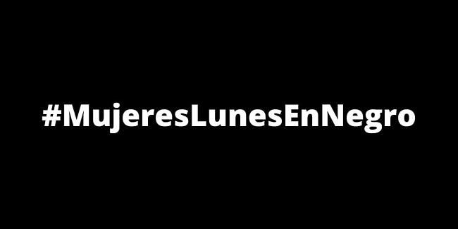  Imagen del hastag #MujeresLunesEnNegro.