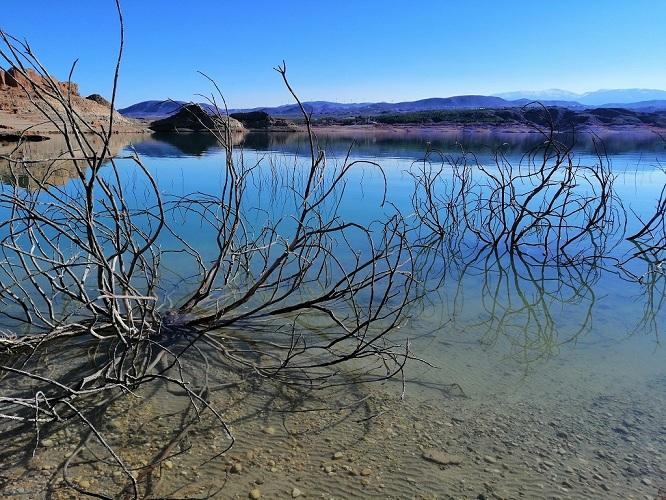 Embalse del Negratín, con muy poca agua, en una imagen de archivo.
