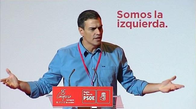 Pedro Sánchez, en un acto del PSOE.