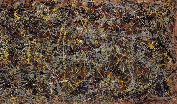Reproducción de 'Number 5', de Jackson Pollock.