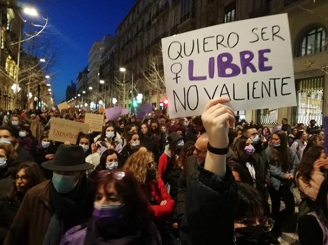 Imagen de la gran manifestación del 8M, el martes pasado.