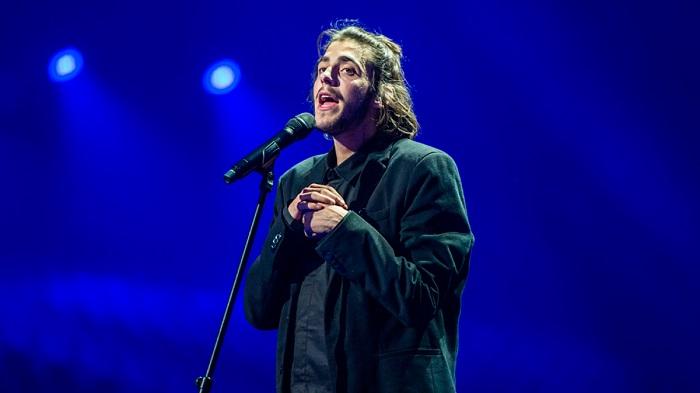 Salvador Sobral, durante su actuación en el Festival de Eurovisión.