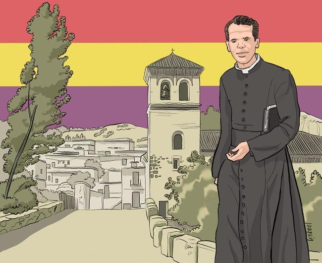 Fernando Padilla de Toro en Yátor (ilustración del maestro Joaquín López Cruces, dibujada expresamente para este homenaje, después de no haber podido localizar ninguna foto del protagonista). Fernando Padilla de Toro en Yátor (ilustración del maestro Joaquín López Cruces, dibujada expresamente para este homenaje, después de no haber podido localizar ninguna foto del protagonista).