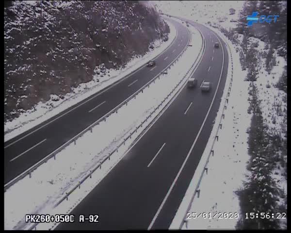 La A-92, en el Puerto de la Mora, ya abierta al tráfico La A-92, en el Puerto de la Mora, ya abierta al tráfico.