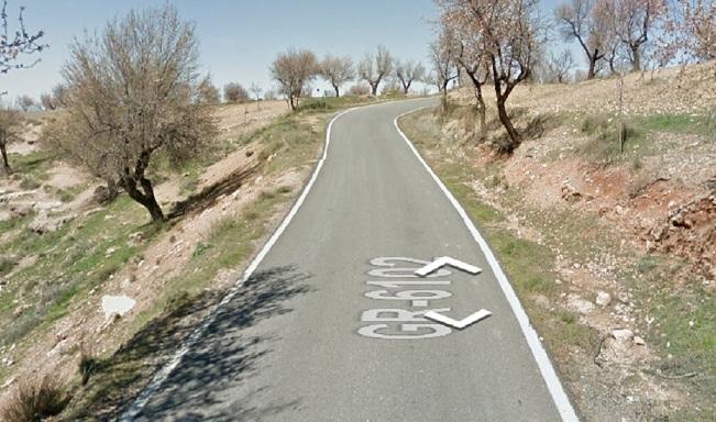 Carretera donde ocurrió el accidente Carretera donde ocurrió el accidente.