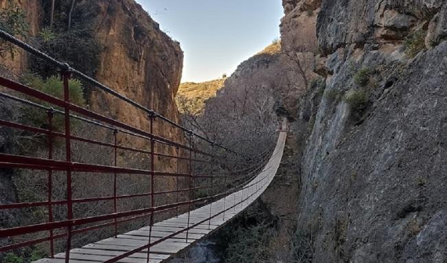 Puente colgante de Los Cahorros. 