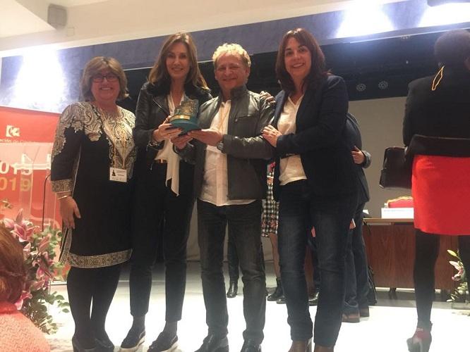 Responsables de la Diputación, con el premio Responsables de la Diputación, con el premio.