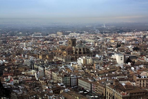 Vista del centro de Granada. 
