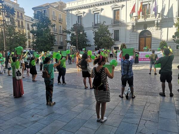 Imagen de la concentración el pasado 9 de julio.