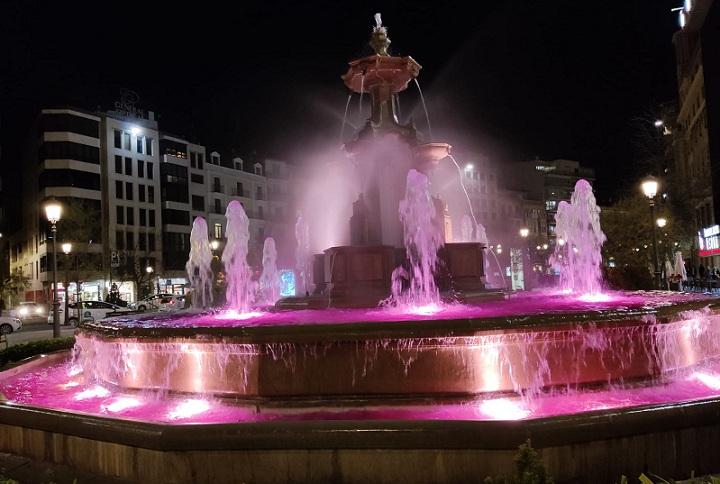 La Fuente de las Batallas, este lunes. 