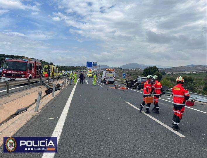 El accidente se ha registrado a las 11.15 horas de este jueves.