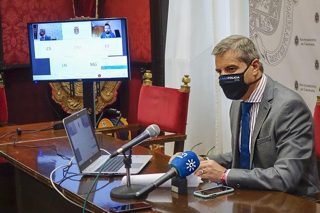 César Díaz, este jueves en rueda de prensa.