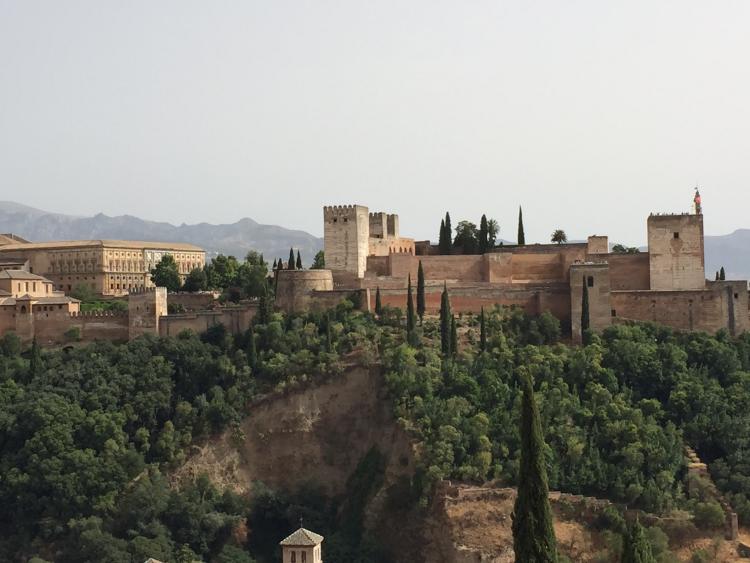 Imagen de la Alhambra desde el mirador de San Nicolás.