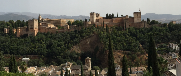 Imagen de la Alhambra desde el mirador de San Nicolás.