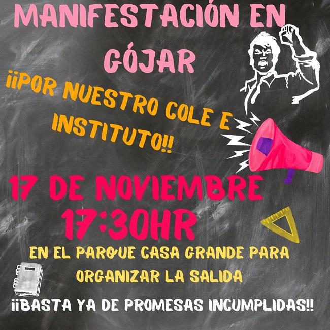 Cartel de la movilización.