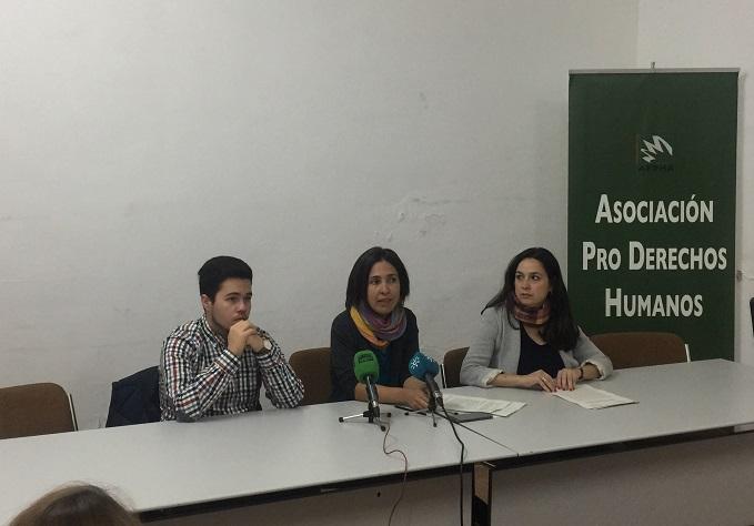 J.A Imbernón, Natalia García y Myriam Jurado, en la rueda de prensa de este miércoles.