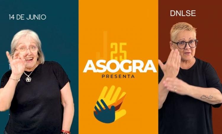 Imagen de un vídeo de Asogra para presentar el Día Nacional de las Lenguas de Signos, el 14 de junio.