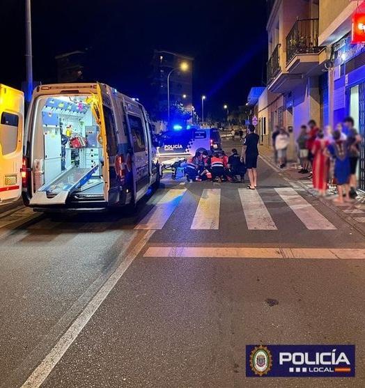 Atropello ocurrido el viernes por la noche en Motril.