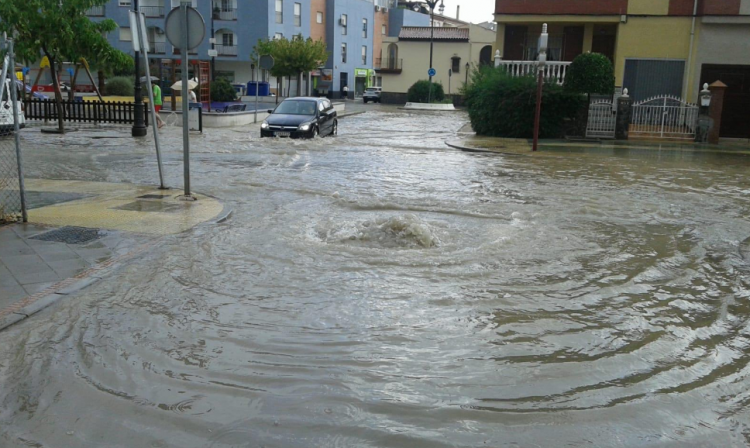 Avenida de la Estación, en Atarfe. 