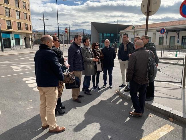 La nueva dársena en la estación sacará 40 autobuses metropolitanos de Marín Ocete.