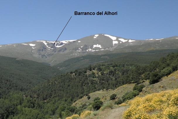 Barranco del Alhorí, junto al Picón de Jérez.