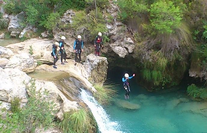 Barranquismo en el río Verde.