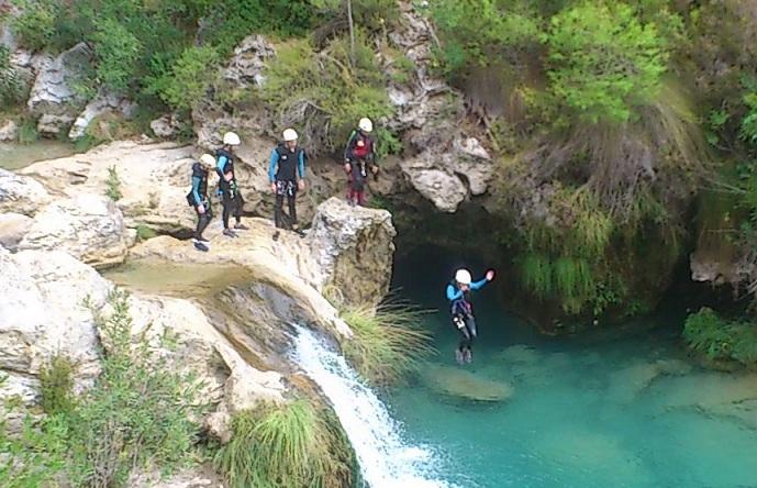 Barranquismo en el río Verde. 