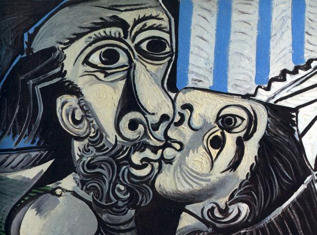El beso' (1969), Pablo Picasso.