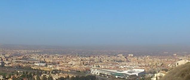 'Boina' de contaminación sobre Granada. 