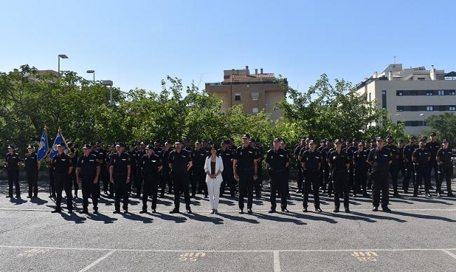 Acto de incorporación de policías en prácticas. 