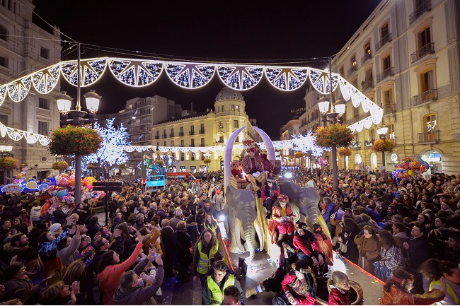 Imagen de archivo de la cabalgata de Reyes Magos.